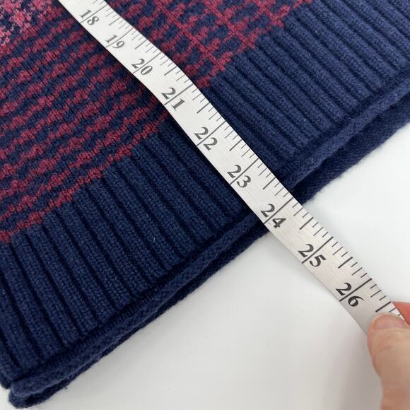 Pendleton Lambs Wool Blend Sweater Women Medium Crew Neck Pullover Burgundy READ - Picture 10 of 10